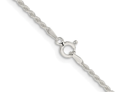 Sterling silver rope link chain, another view