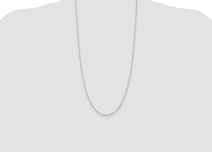 Sterling silver rope link chain, further view