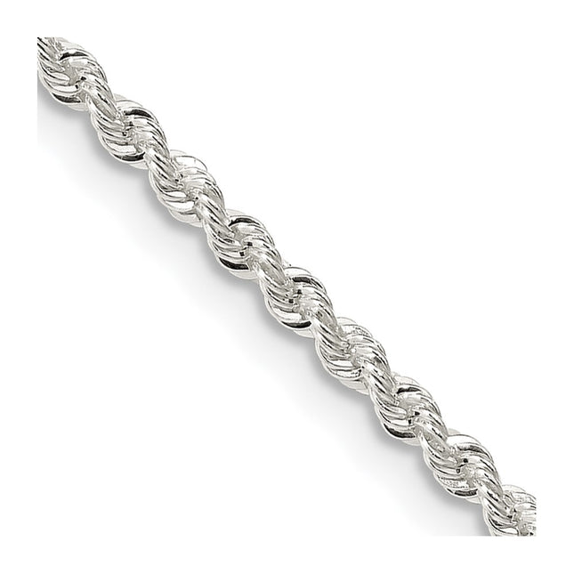 Sterling silver rope link chain