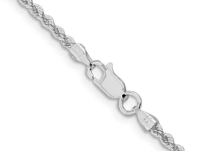 Sterling silver rope link chain, another view