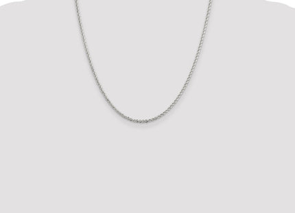 Sterling silver rope link chain, further view