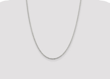 Sterling silver rope link chain, additional view