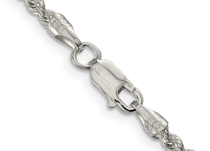 Sterling Silver Solid Rope Chain, 24 x 2.5mm