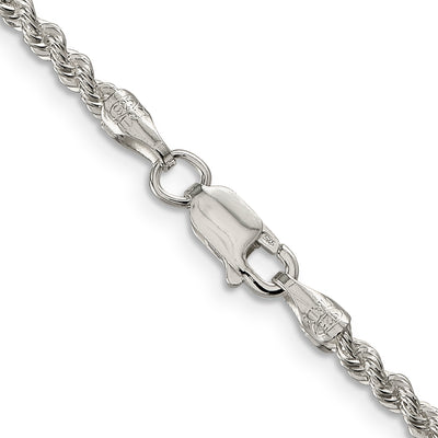 Sterling Silver Solid Rope Chain, 24 x 2.5mm