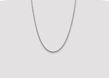 Sterling Silver Solid Rope Chain, 24 x 2.5mm