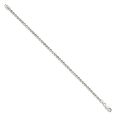 Sterling Silver Solid Rope Chain, 24 x 2.5mm
