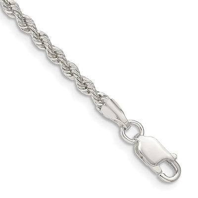 Sterling Silver Solid Rope Chain, 24 x 2.5mm