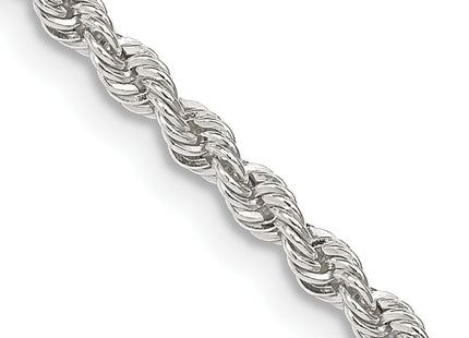 Sterling Silver Solid Rope Chain, 24 x 2.5mm