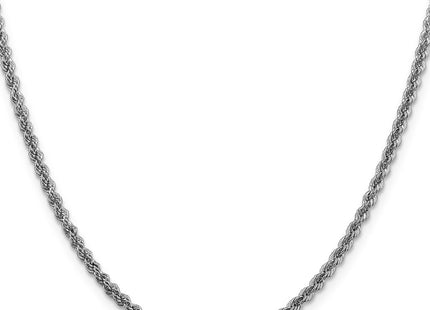 Sterling silver rope link chain, alternate view