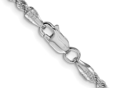 Sterling silver rope link chain, another view