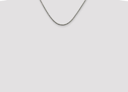 Sterling silver rope link chain, further view