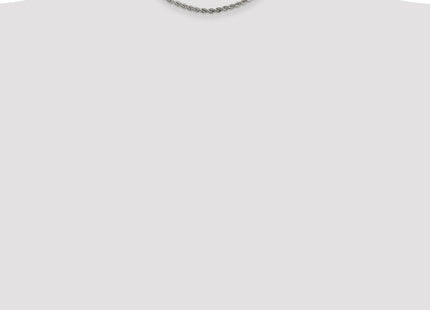 Sterling silver rope link chain, further view