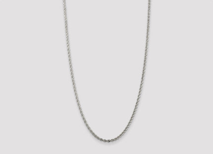 Sterling silver rope link chain, additional view