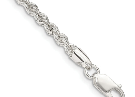 Sterling Silver Solid Rope Chain, 7 x 3mm