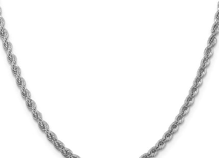 Sterling silver rope link chain, alternate view