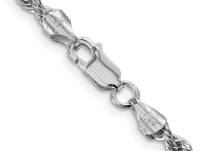 Sterling silver rope link chain, another view