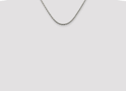 Sterling silver rope link chain, further view