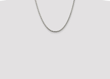 Sterling silver rope link chain, additional view