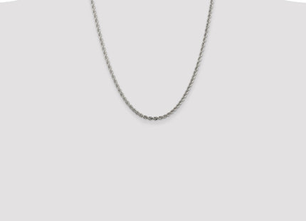 Sterling silver rope link chain