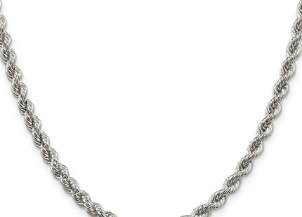 Sterling silver rope link chain, alternate view