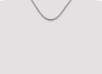 Sterling silver rope link chain, further view