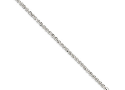 Sterling silver rope link chain