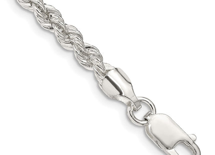Sterling silver rope link chain, additional view
