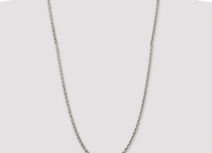 Sterling silver rope link chain, additional view