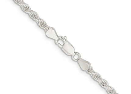 Sterling silver rope link chain, additional view