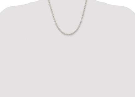 Sterling silver rope link chain, additional view