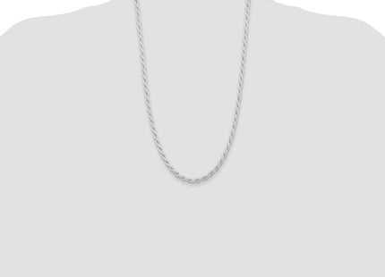 Sterling silver rope link chain