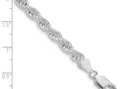 Sterling silver rope link chain, alternate view