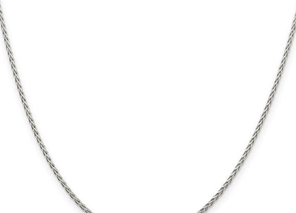 Sterling Silver Diamond-cut Spiga Chain w/2in ext., 20 x 1.5mm