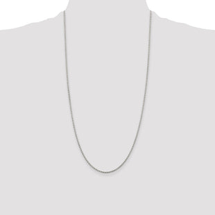Sterling Silver Diamond-cut Spiga Chain (Style QDS045-28)