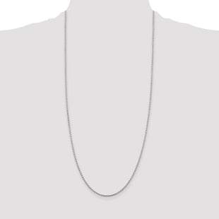 Sterling Silver Diamond-cut Spiga Chain (Style QDS045-30)