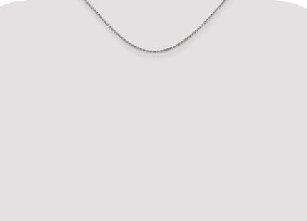 Sterling Silver Rhodium-plated Diamond-cut Spiga Chain (Style QDS045R-16)