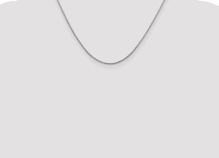 Sterling Silver Rhodium-plated Diamond-cut Spiga Chain (Style QDS045R-18)