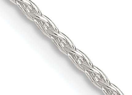Sterling Silver Diamond-cut Spiga Chain w/2in ext., 20 x 1.5mm