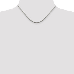 Sterling Silver Diamond-cut Spiga Chain (Style QDS060-16)