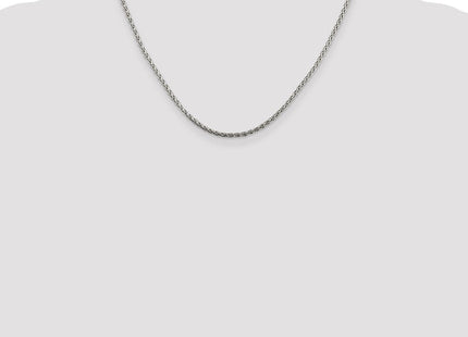 Sterling Silver Diamond-cut Spiga Chain (Style QDS060-18)