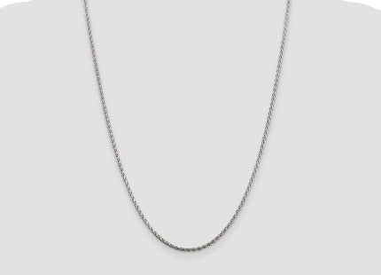 Sterling Silver Diamond-cut Spiga Chain (Style QDS060-24)