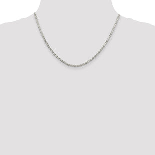 Sterling Silver Diamond-cut Spiga Chain (Style QDS080-18)