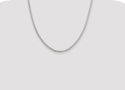 Sterling Silver Diamond-cut Spiga Chain (Style QDS080-20)