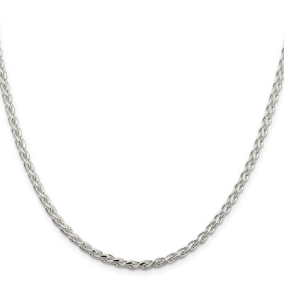 Sterling Silver Diamond-cut Spiga Chain, 18 x 3.5mm