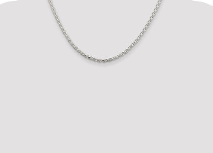 Sterling Silver Diamond-cut Spiga Chain (Style QDS100-18)