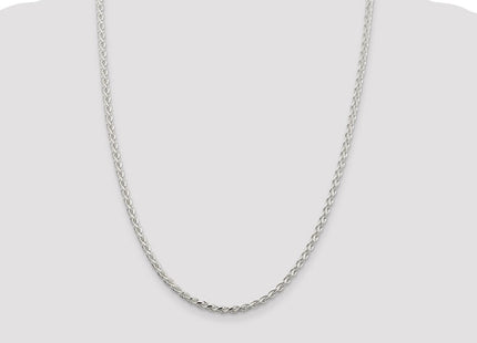 Sterling Silver Diamond-cut Spiga Chain (Style QDS100-24)