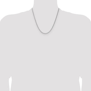 Sterling Silver Diamond-cut Square Spiga Chain (Style QDSS045-20)