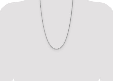 Sterling Silver Rhodium-plated Diamond-cut Square Spiga Chain (Style QDSS045R-26)