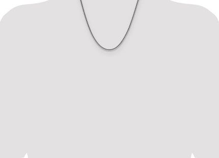 Sterling Silver Rhodium-plated Diamond-cut Square Spiga Chain (Style QDSS060R-20)