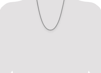 Sterling Silver Rhodium-plated Diamond-cut Square Spiga Chain (Style QDSS060R-22)